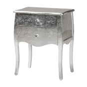 Baxton Studio Patrice Classic and Traditional Silver Finished Wood 2-Drawer Nightstand
